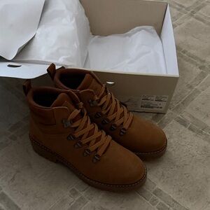 Brown leather Lace Up Boots